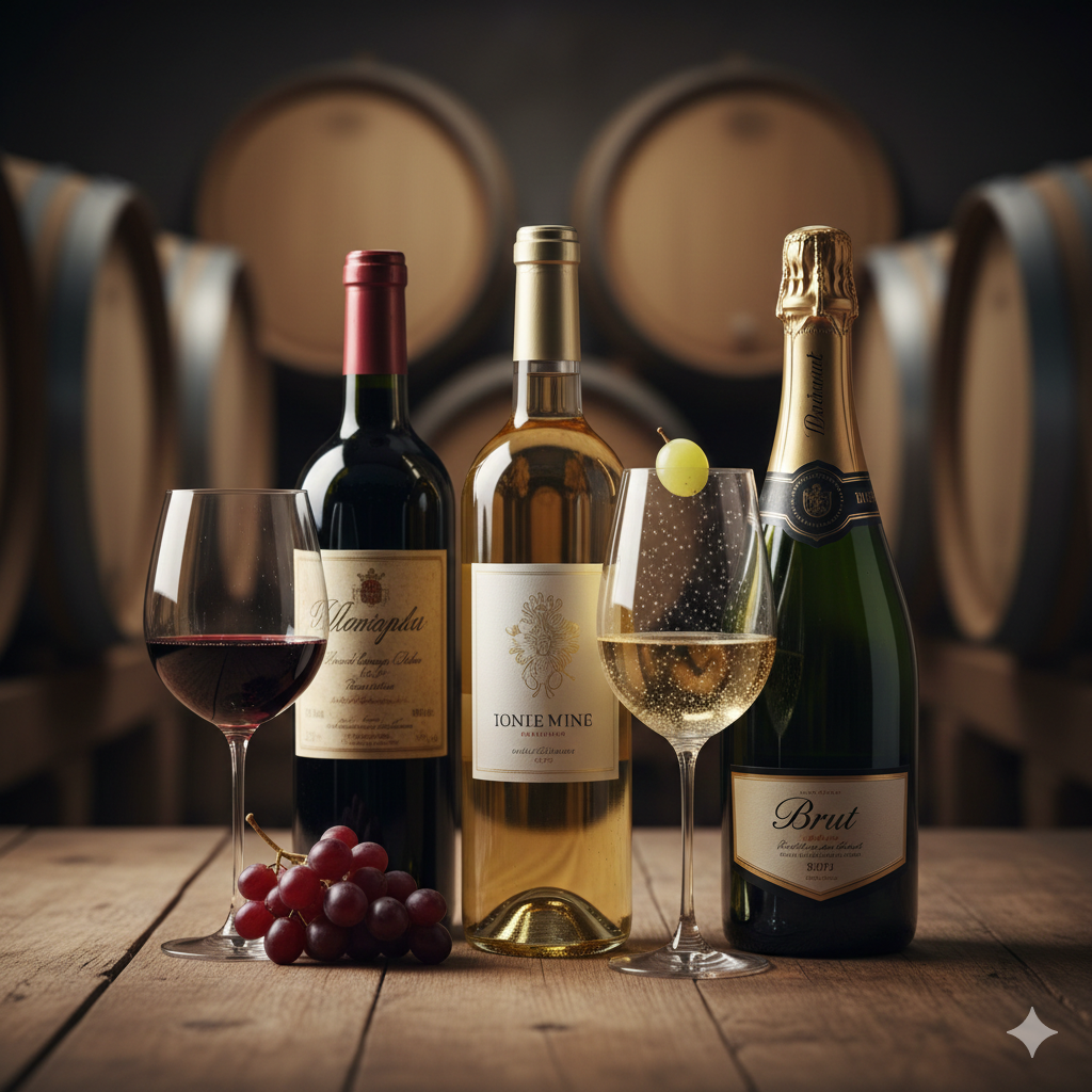 No momento, você está visualizando Vinhos tintos, brancos e espumantes: diferenças e quando escolher cada um — O Guia Técnico de Seleção e Harmonização