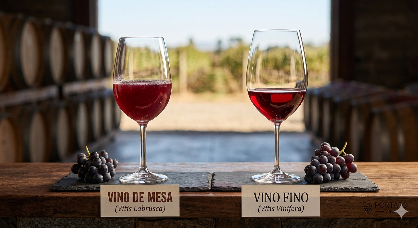 No momento, você está visualizando Além do Rótulo: A Diferença Entre Vinho Fino e Vinho de Mesa no Brasil